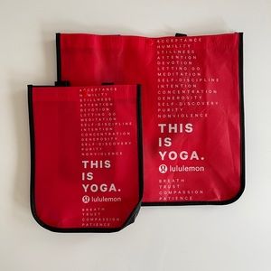 Set of Lululemon Reusable Gift Bag Shopping Bags